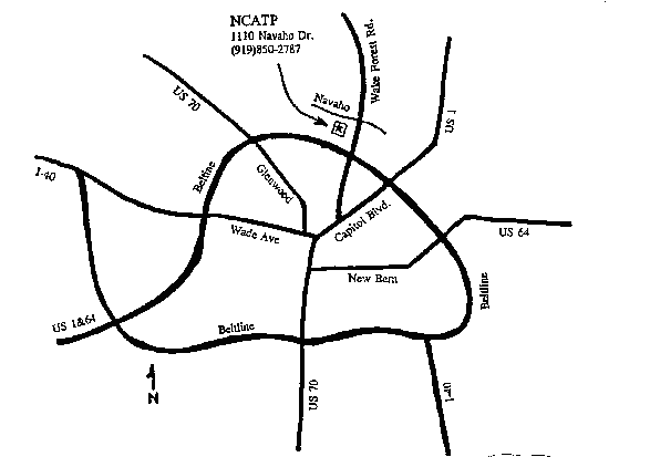 Picture of Map Directions to NCATP